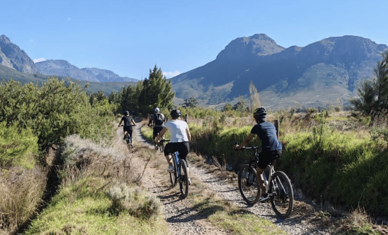 Franschhoek: E-Bike & Wein Tour (Gemeinsame Tour)