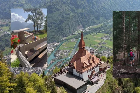 Interlaken: Toppmötet Harder Kulm med en schweizisk triathlet