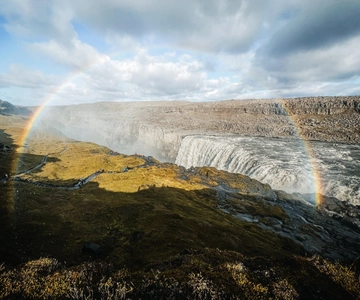 Akureyri havn: Godafoss-fossen, Myvatn og Dettifoss