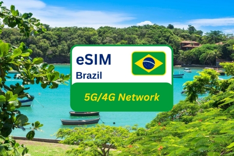 Armação dos Búzios: Brazilië eSIM Data Plan voor reizigers10 GB/30 dagen