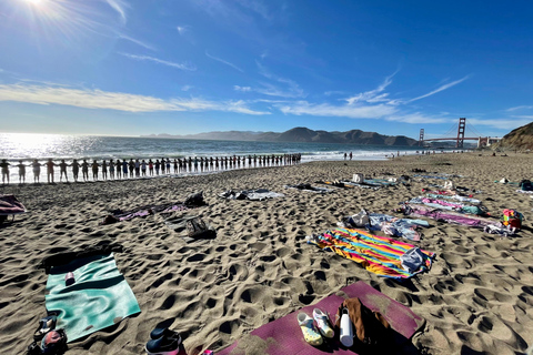 San Francisco: Silent Disco Yoga at Baker BeachPrivate Group Yoga