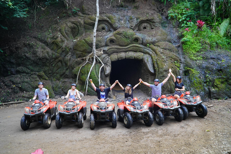 Bali: ATV Quad Bike Gorilla Cave & Cretya Infinity pool Tandem ATV Quad Bike With Hotels Transfer