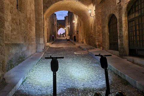 Rhodes: Rhodes by night Segway route
