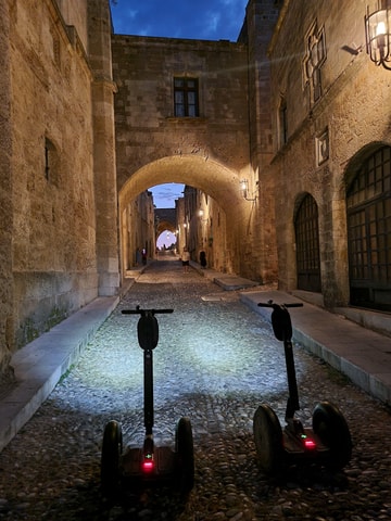 Rhodes: Rhodes by night Segway route