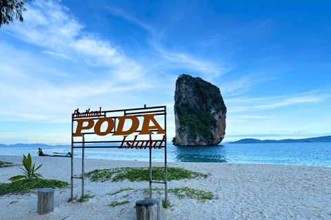 Krabi : Tour privé en bateau à longue queue des 4 îles avec visite de grottesVisite d&#039;une demi-journée au coucher du soleil : visite des 4 îles