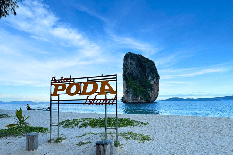 Krabi : Tour privé en bateau à longue queue des 4 îles avec visite de grottesVisite d&#039;une demi-journée au coucher du soleil : visite des 4 îles