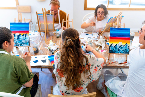 Savannah: Mystery Paint & Sip Night at a Trendy Brewery