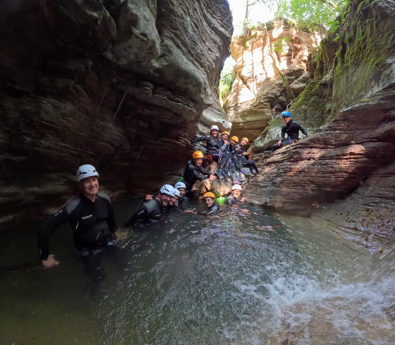 Canyoning-Tour in den Belluneser Dolomiten, Jurassic-Park-Tal (Rio Bars)