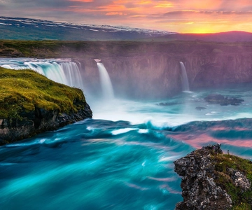 Puerto de Akureyri: Excursión guiada a la Cascada de Godafoss con recogida