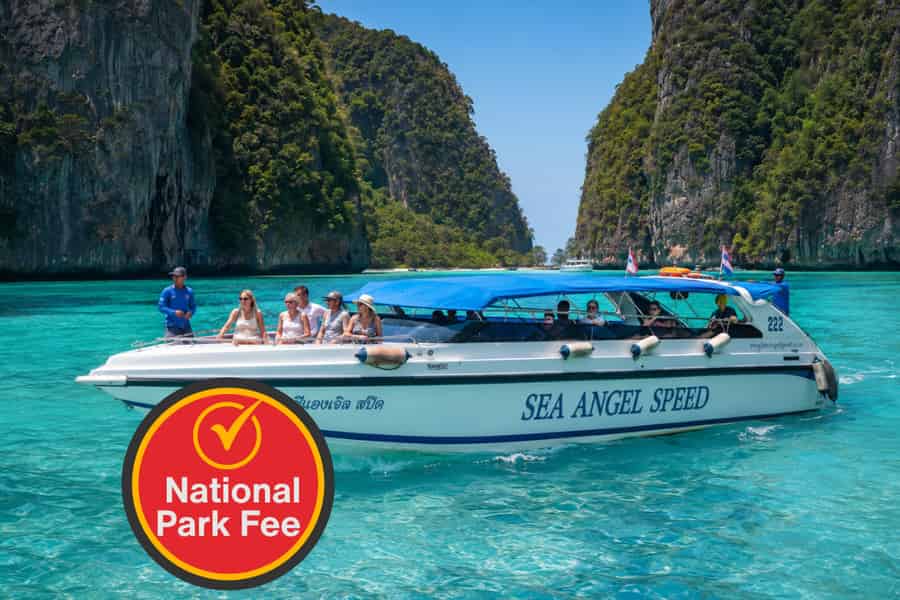 Phuket: Schnellboot nach Phi Phi, Maya-Bucht & Khai mit Parkgebühren. Foto: GetYourGuide Phuket: Schnellboot nach Phi Phi, Maya-Bucht & Khai mit Parkgebühren. Foto: GetYourGuide