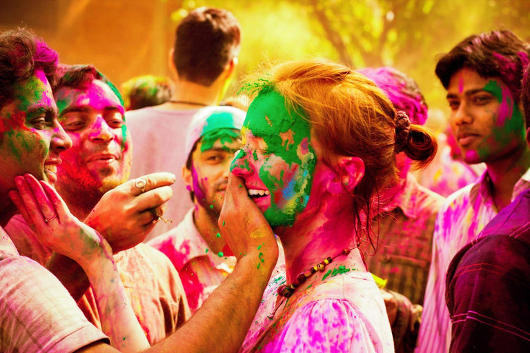 Célébration de Holi : Visite guidée à vélo de Jaipur avec un guide régional