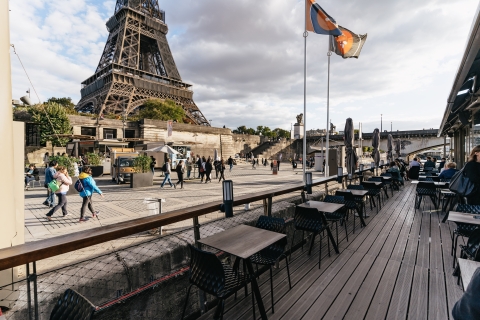 Paryż: 1-godzinny Zwiedzanie Cruise Plus Bistro KolacjaRejs wycieczkowy po Paryżu i kolacja w Bistro Parisien