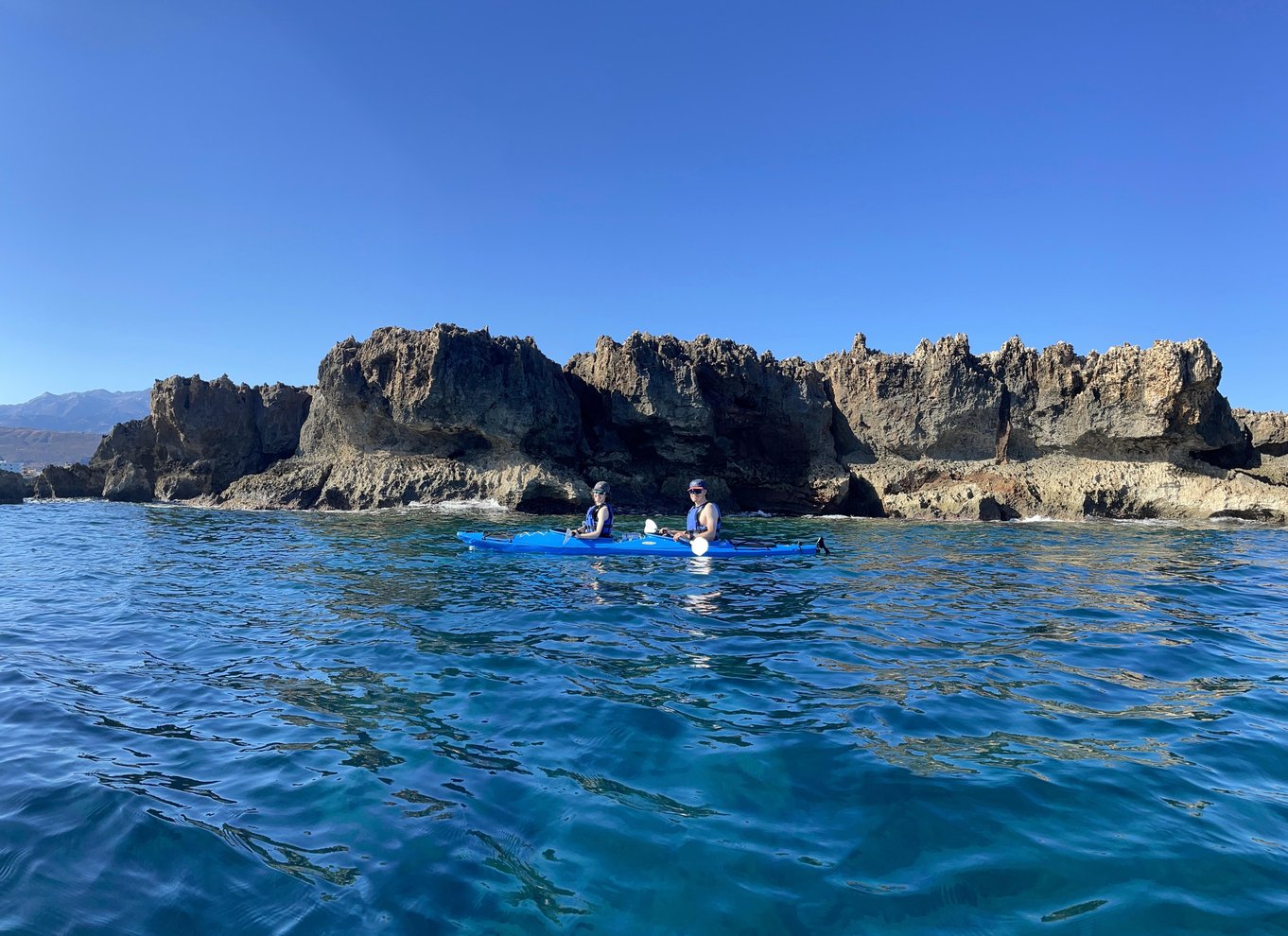 Chania: Havkajak-tur langs kysten om morgenen