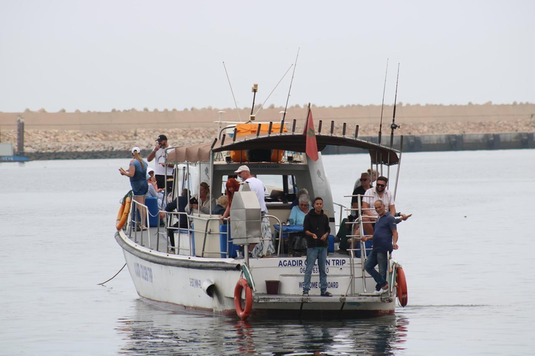 Agadir: Private Luxury Boat Cruise with Swimming & Pickup