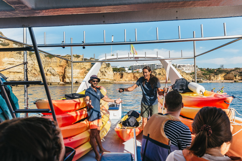 Da Lagos: tour in kayak e barca per esplorare le grotte