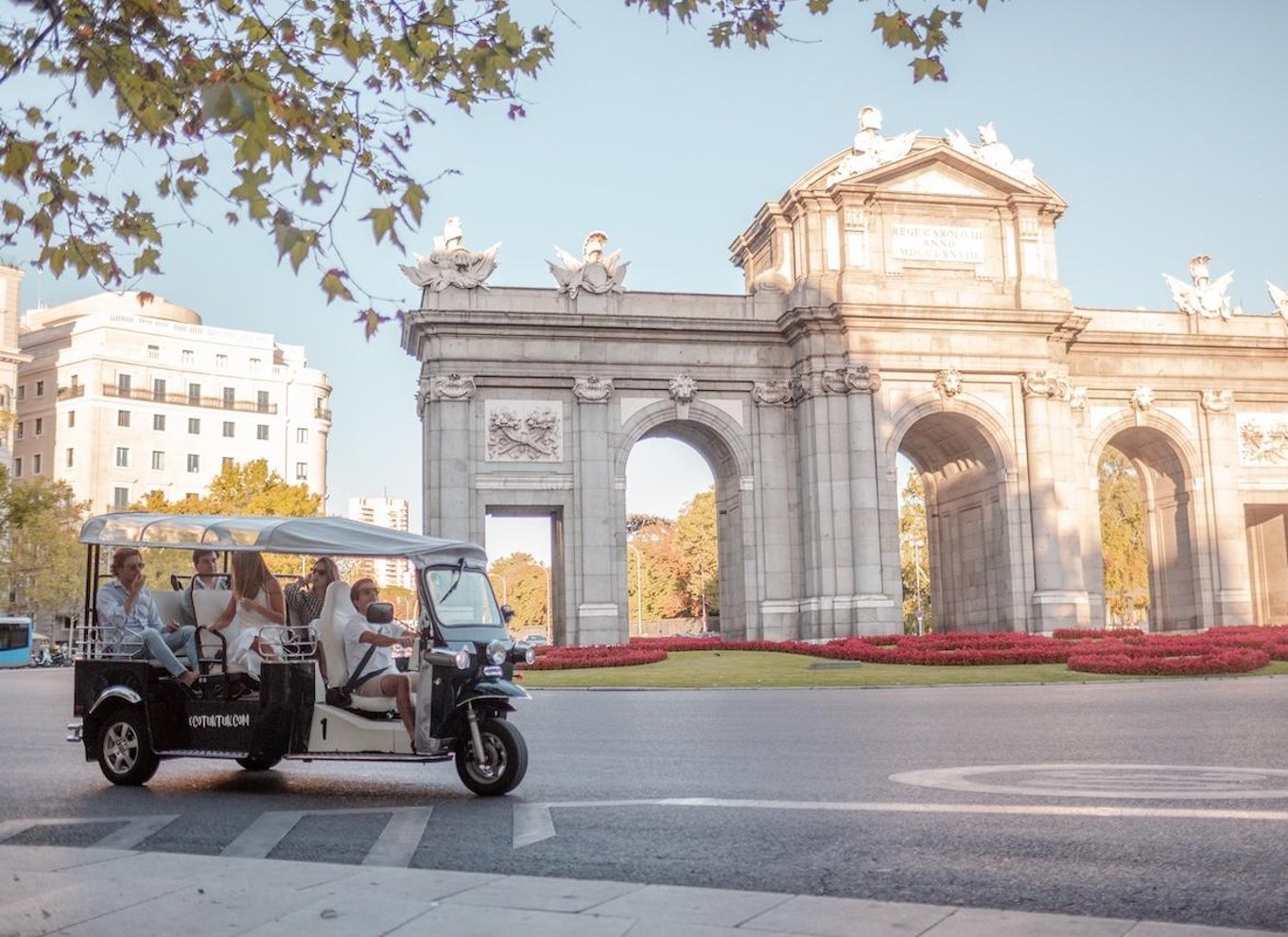 Madrid: Privat byrundtur i øko-tuk-tuk