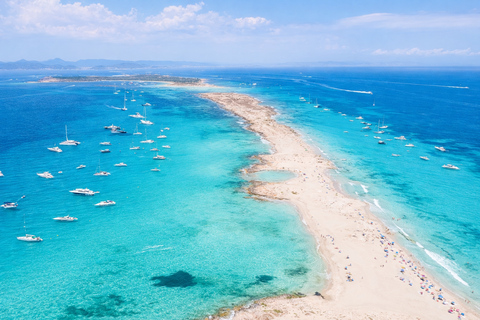 Ibiza: Formentera Boat with Open Bar, 3 meals & Sunset Party ADVANCE: Standard selection of food & open bar option