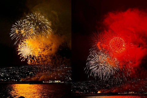 Atlantic Festival: Fireworks from a Catamaran with Open Bar
