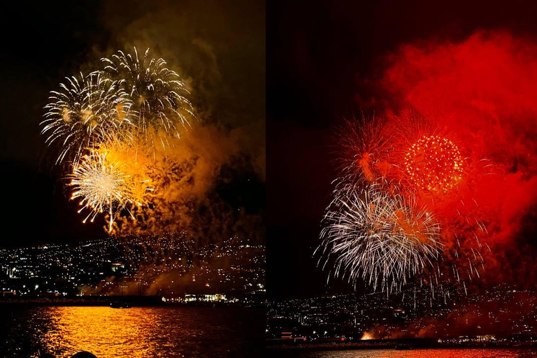 Atlantic Festival: Fireworks from a Catamaran with Open Bar