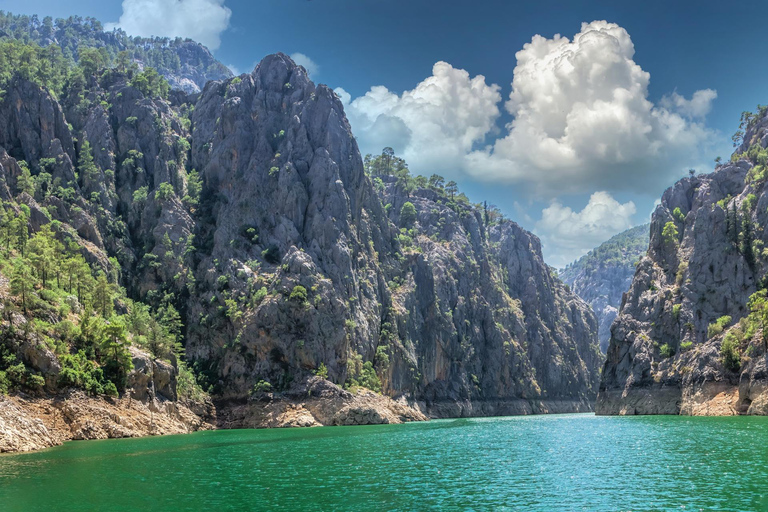 Side: Green Canyon Boat Adventure with Swimming Stops Green Canyon Boat Cruise (Meeting Point)