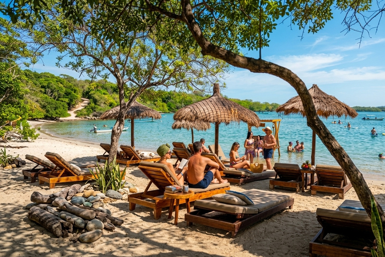Cartagena guided tour VIP beach club Rosario Islands top 3