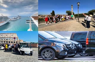 Von Civitavecchia nach Rom: Golfcart-Tour mit 4 Speiseoptionen