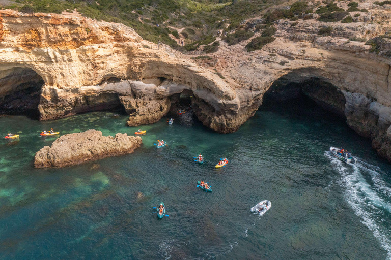 Albufeira Marina: Benagil Cave to Marinha Beach Kayak Tour