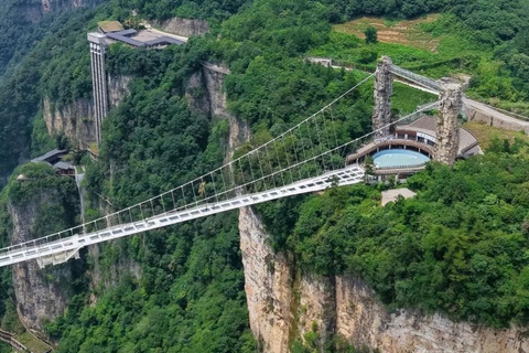 Zhangjiajie Grand Canyon & Glass Bridge B line: Basic Ticket Canyon & Glass Bridge B: Ticket + slide way/Elevator down