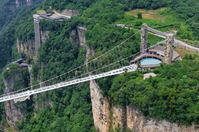 Zhangjiajie Grand Canyon & Glass Bridge B line: Basic Ticket Canyon & Glass Bridge B: Ticket + slide way/Elevator down