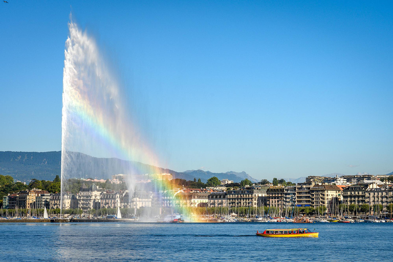 Genfer Spaziergang &amp; Kreuzfahrt:Die Geheimnisse des Jet D&#039;eau &amp; ApéritifGeneva Walk &amp; Cruise:Die Geheimnisse des Jet D&#039;eau &amp; Apéritif