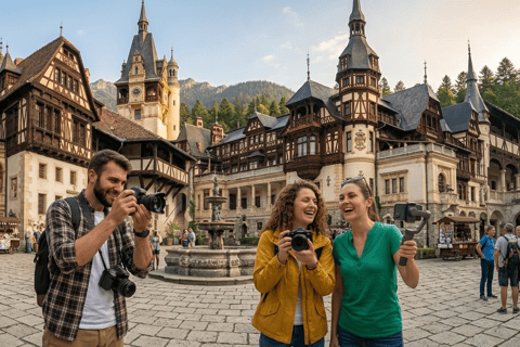Bucharest: Dracula's Castle, Peles Castle, & Brasov Tour Coach Tour + AudioGuide in 25 languages + Host