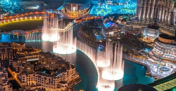 Dubai: Geführte Nacht-Stadttour mit Van & Blue Water Island