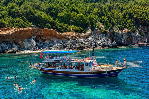 Alanya: Morning or Sunset Relaxing Boat Tour w/ Lunch, Alanya: Morning Relaxing Boat Tour With Transfer.