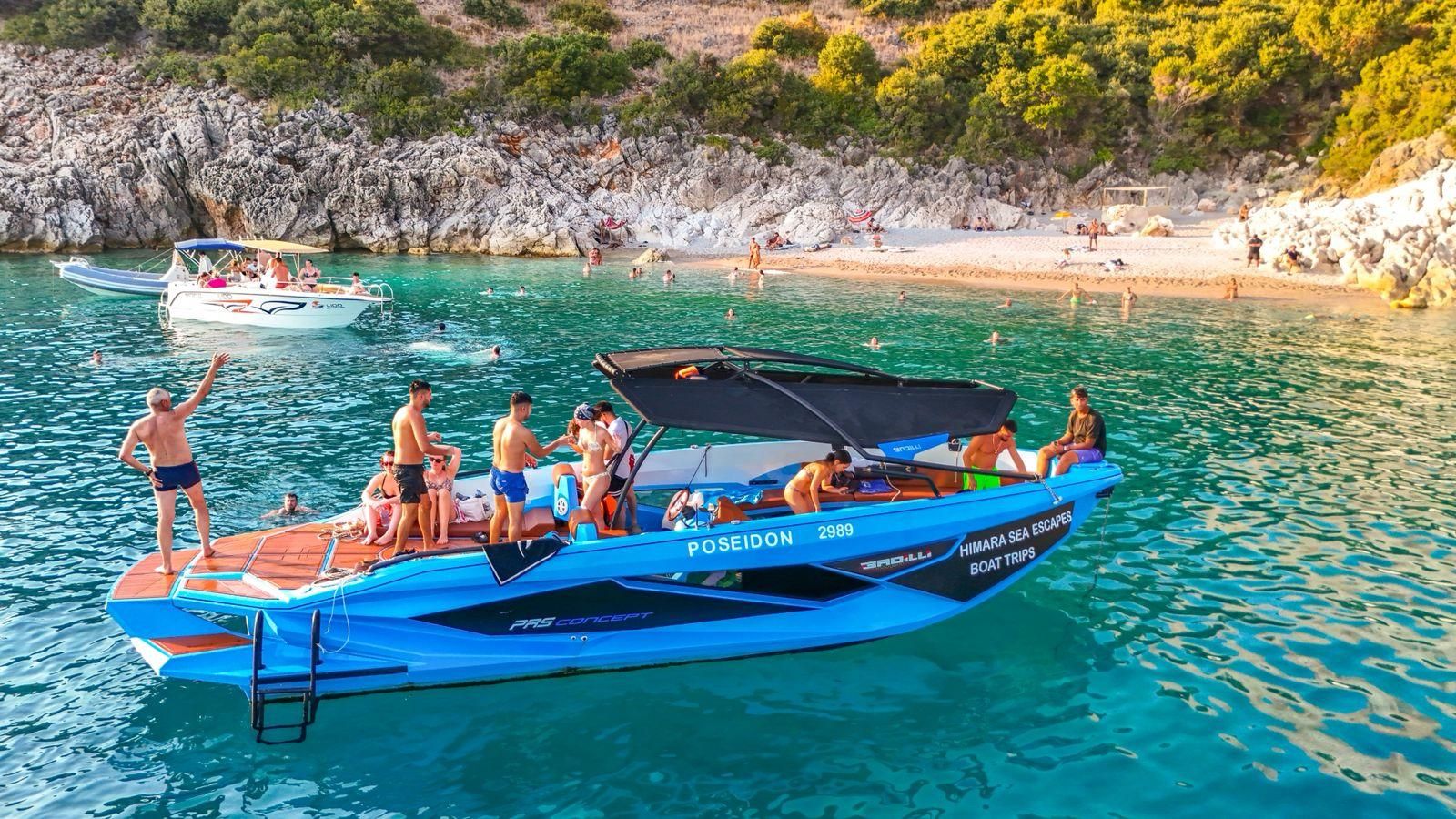 Himare: Bootstour in der Grama-Bucht mit Schwimmen & Schnorcheln