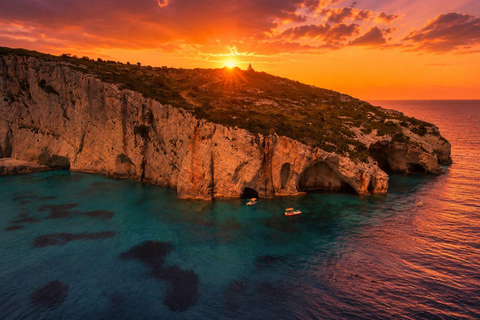 Zakynthos: Sunset Boat with Swim Stops and Prosecco Aperitif