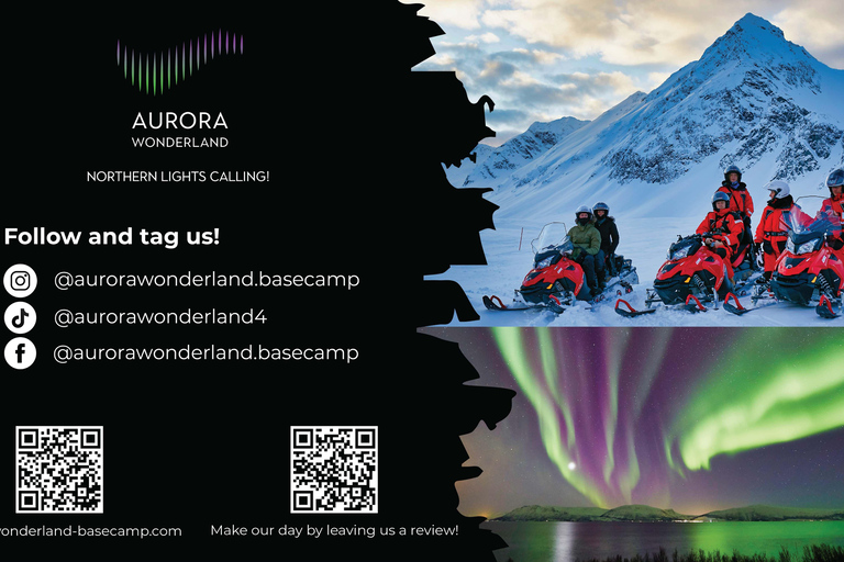 Tromsø: Safari in motoslitta con soggiorno Aurora Crystal Lavvo