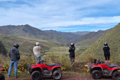 Från Cusco: Färgernas berg och den röda dalen på ATVfrån cusco:Red valley + vinikunka mountain/double seat atv/
