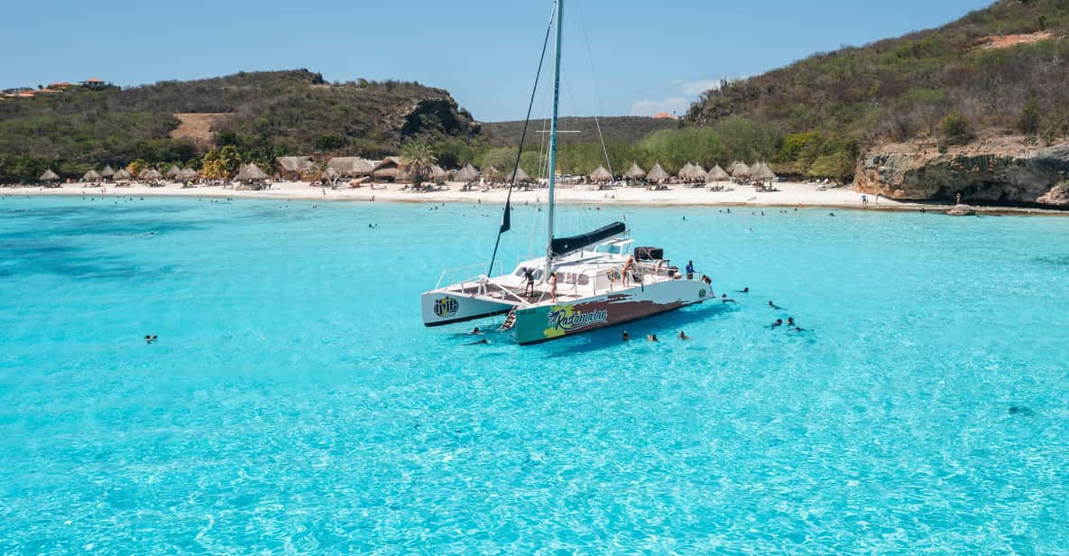 West Coast Boat Trip with Beaches, BBQ and Blue Cave — a boat tour from Curacao, Curaçao