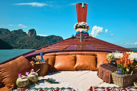 Krabi: Private Luxury Boat to Hong Islands Sunrise & Picnic Half Day : Afternoon Tour