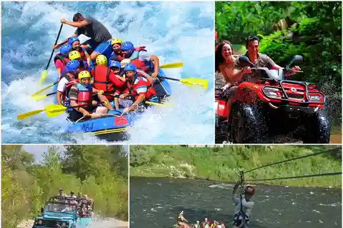 Antalya: Super Combo Quad, Buggy, Rafting & Zipline mit Mittagessen
