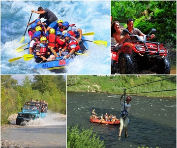 Antalya: Super Combo Quad, Buggy, Rafting & Zipline w/Lunch