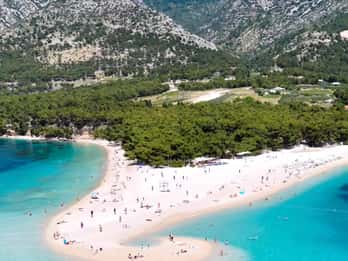 Makarska: Goldenes Horn, Bol, Lagune, Strand mit Schaukel, Nugal
