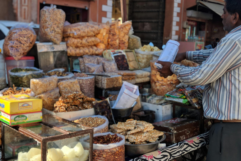 Jaipur: Guided Street Food Tour w/ Private Transportation Private Tour with Car, Driver and Professional Tour Guide