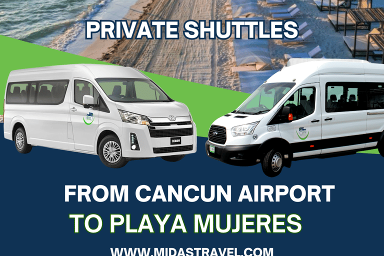 One-Way or Round Trip Airport Transfer to Playa Mujeres One-Way Cancun Airport Transfer to Playa Mujeres