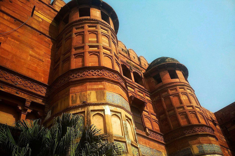 Wycieczka po Tadź Mahal, Czerwonym Forcie i grobowcu Itimada z Delhi z 5-gwiazdkowym obiademZ Delhi: prywatny samochód i przewodnik na wycieczkę (bez biletów i lunchu)