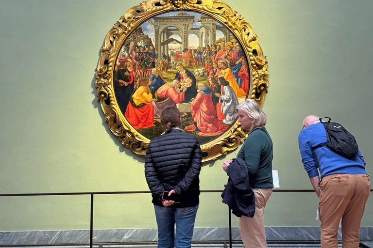 Firenze: Tour VIP della Galleria degli Uffizi con salta la filaTour di gruppo in francese