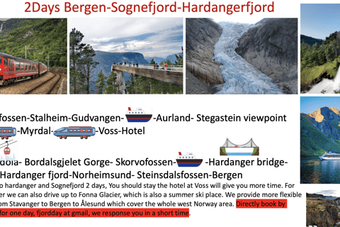 3days Bergen-nærøyfjord-Hardanger-Preikstolen(or trolltunga)