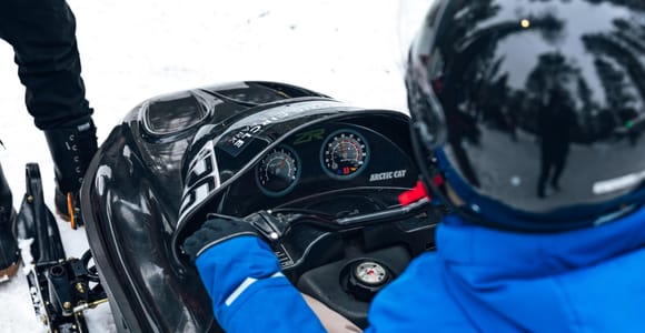 Levi: Mini Snowmobile Ride for Children