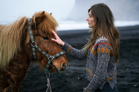South Iceland: Icelandic Horse Black Sand Beach Ride