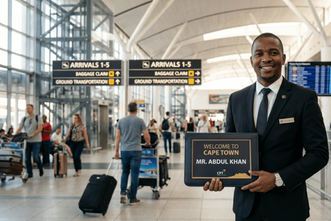 Cape Town: CPT Airport Private Transfer to/from City Center Arrival: CPT Airport to hotel in Cape Town city center